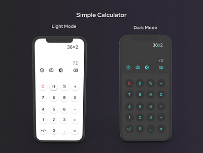 DailyUI #004 Calculator ui