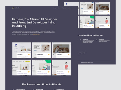 Personal Website design ui web