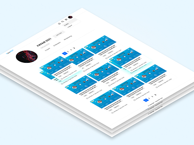 EasyVENT - Profile Page event profile ui website