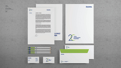 Deloitte 20 Years Logo branding deloitte design eduard kaiku graphic graphic design icon logo vector