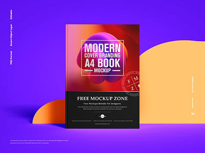 Free A4 Book Mockup book