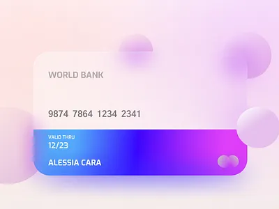 Glassmorphism UI colors design ui