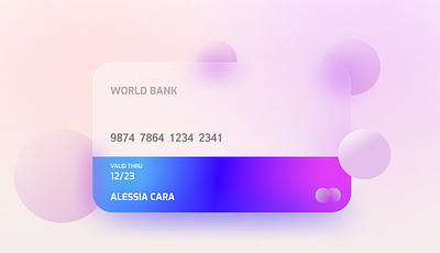 Glassmorphism UI colors design ui