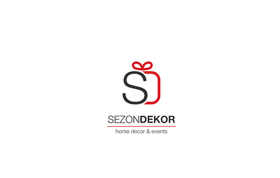 Sezon Dekor Logo Proposal branding clean design eduard kaiku festive graphic icon logo modern proposal red sezon dekor vector