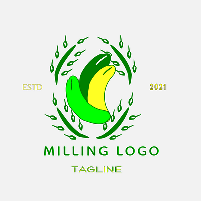 milling logo icon illustration logo vector