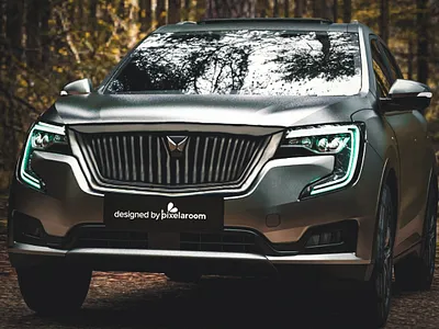 Mahindra XUV700 Rendered automobiledesign cardesign mahindraxuv700 rendering xuv700rendered