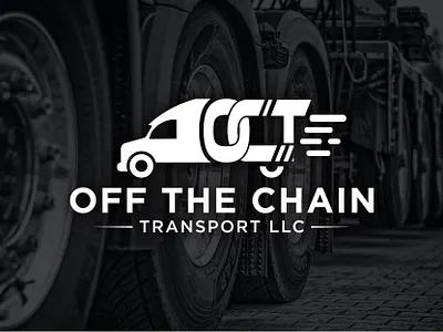 OFF THE CHAIN creative design letter mark letterlogo logodesign logodesigner logotype minimalist logo modren logo monogramtype oct otclogo servicelogo transport transportlogo truck trucking truckingletterlogo truckinglogo trucklogo unique logo