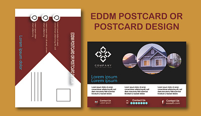 Post Card design eddm graphic design illustration logo rackcard tag vector tracing