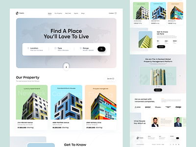 Apartment Rent Website Design agency appaerment design digital home rent homepage interface landing landing page landing page design landingpage orix sajon typography ui kit ux ui design web design website website design websitedesign