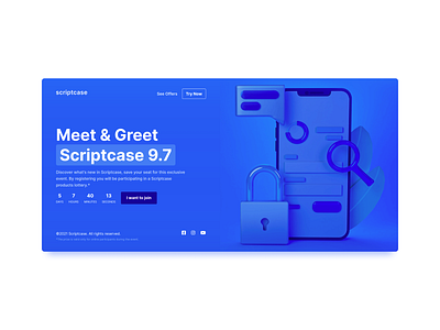 Scriptcase countdown countdown landing page ui design web web design webdesign