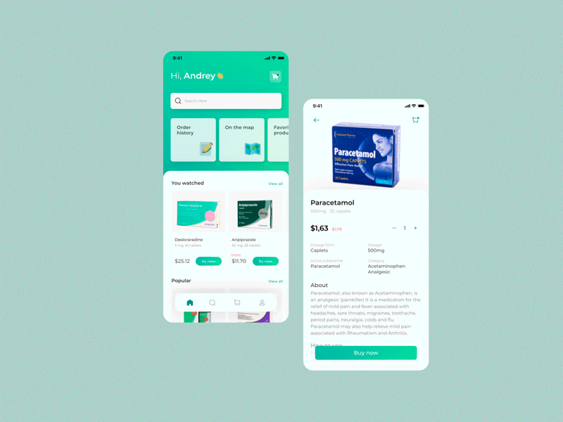 Medicine app app application design figma pharmacy ui ux website