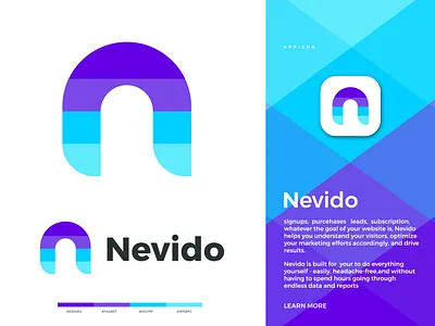Nevido logo design || N letter abstract logo branding creative logob design graphic design graphics design illustration logo logo design business logodesigner logofolio logos n letter logo n logo