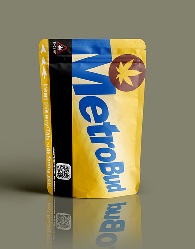 MetroBud will pave the way! graphic design metrocard mylar bag weed pouch