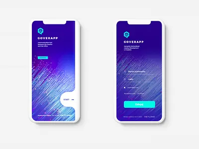 GOVERapp adobexd agency app app design blue communications design graphic design interface modern new office office app ui ui design ux ux design webdesign