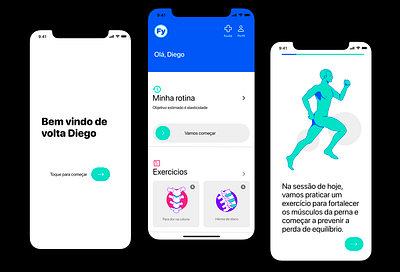 Fysiko app design flutter from end illustration ux