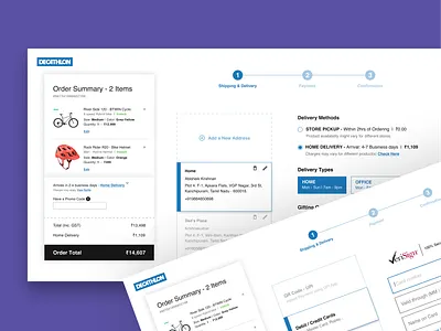 Decathlon - Checkout checkout page decathlon design e commerce portfolio sports ui ux web