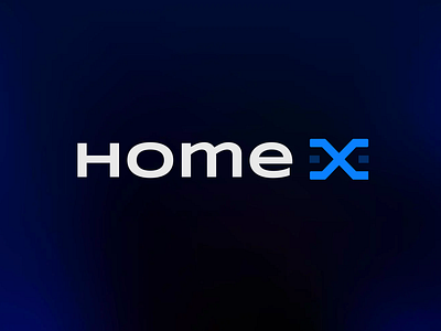 Home X logo branding home logo