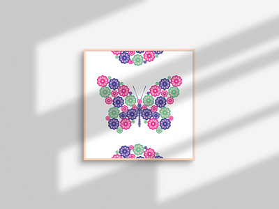 Butterfly + Flowers Graphics butterfly creative designer designs flowers freelancer graphic design graphic designer illustration illustrator logo logodesign modern photoshop professional t shirts topdesign tshirt design unique wall art