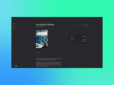 Overleaf books clean flat library minimal modern ui ux web