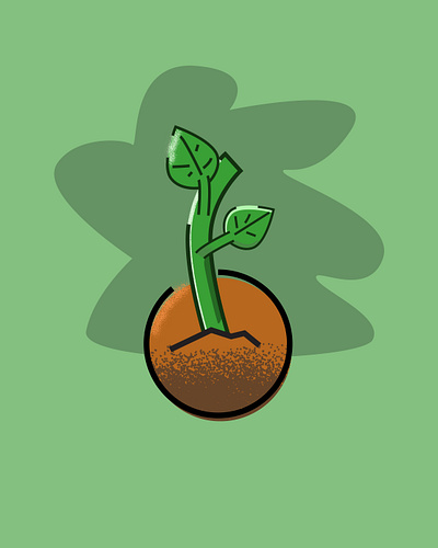 Sprout design graphic design illustration inktober