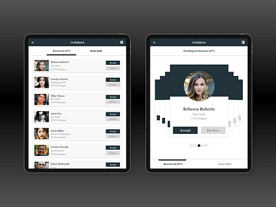 Pending Invitation UI app appdesign appui dailyui dailyui078 design invitation pendinginvitation ui ux