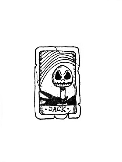 Jack Skellington tarot card ☠️ affinitydesigner design drawing icon illustration inktober