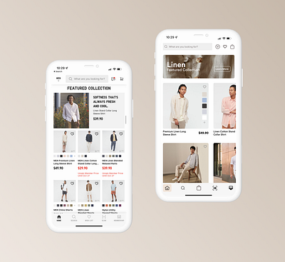 UNIQLO App Redesign app design branding brown ecommerce figma ios design le wagon logo makeover minimal online shopping product design redesign retail ui uniqlo ux