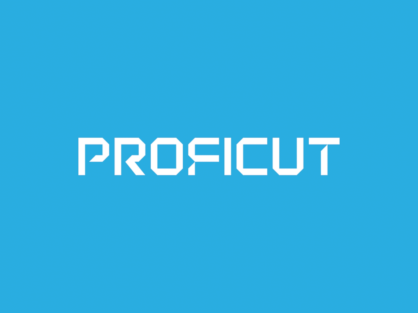 ProfiCut after effects animated gif graphic design logo type