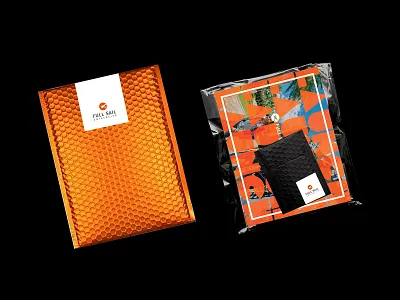 Launch Packaging acetate brochure brochure design bubble mailer cover design envelope label layout mockup orange package packaging packaging design print swag