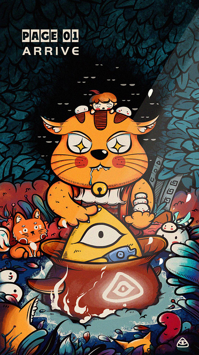 Nightmare - Meow anniversary cute design illustration