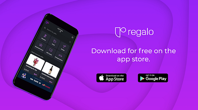 Regalo App Promotional Video animation branding illustration motion graphics typography