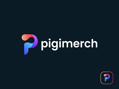Modern p Logo Design abstract agency branding branding identity corporate creative logo flat logo gradient logo icon logo and branding logo design mark minimal logo minimalist logo modern logo p letter logo p logo p tech professional technology