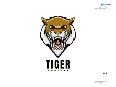 Tiger Mascot Logo branding design graphic design icon illustration logo logo design logotype vector