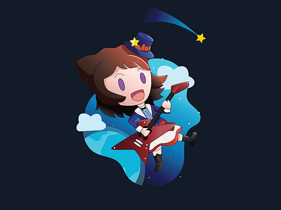 Shooting-Star Music Illustration design graphic design illustration