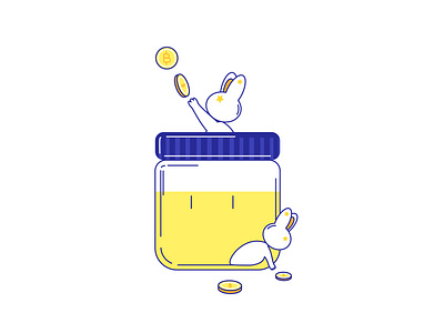 Piggy bank ai animal design flat illustration gift illustraion illustration logo ui