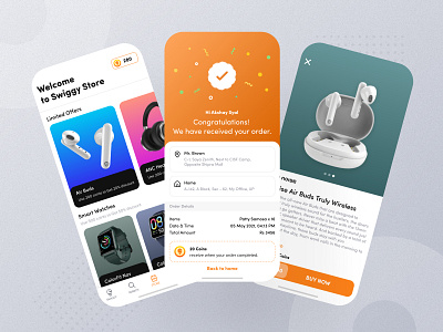 Store Feature - Swiggy app ui branding cancel coin design designer earning ecommerce food app offer online order order store success swiggy ui ui design ui ux ux