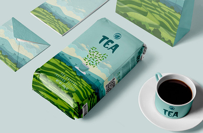 Tea Packaging Design | Packaging Illustration amazon packaging app brand branding branding design cannabis cosmetics design design templates food label graphic design healthy food label illustration illustrator label design logo typography ui ux vector