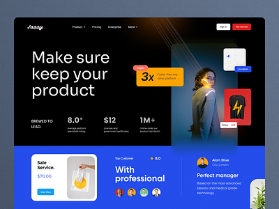 Creative eCommerce Website ecommerce header header landing page header ui hero section homepage landing page uihut webdesign websitedesign