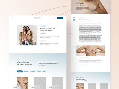 POLYTECH®: Blog art direction articles blog medical care minimal plastic surgery ui ux webdesign