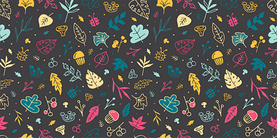 Autumn pattern autumn background branding cute design design elements illustration leaves pattern vector