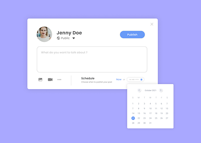 Day #080 & #081 : Date Picker & Status Update 100daysofui 3d animation branding dailyui design figma graphic design icon logo motion graphics typography ui ux