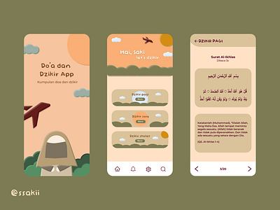 Do'a dan Dzikir app | warm theme