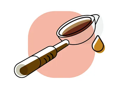 WIP Portafilter Illustration coffee espresso illustration minimal portafilter simple