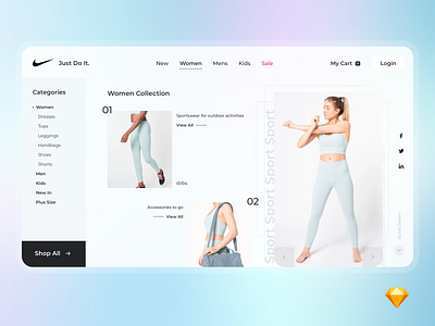 E-Commerce Web animation branding bussines design dribbble e commerce illustration inspiration inspire logo mobile nike sign in sketch sneakers typography ui ux web web design