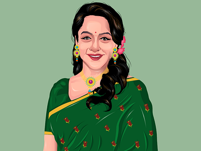 Hema Malini design graphic design illustration vector