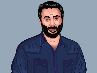 Sunny Deol design graphic design illustration vector