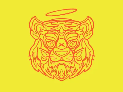 T.I.G.E.R. animal art awwrrrr branding design graphic design illustration line logo mascot patch service shirt simple tiger unique vector