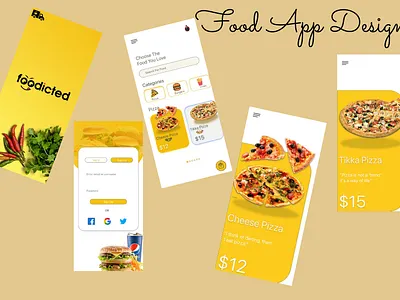 Food App Ux/Ui Design app design graphic design mobile app design ui ui design ux ux design