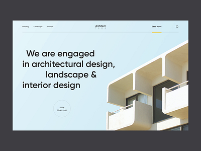 Architecture Company Website company website design front page frontpage landing landing page mvp portfolio ronas it site ui ux web web design website