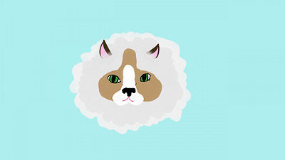 Ragdoll Cat Head cat cute illustration simple